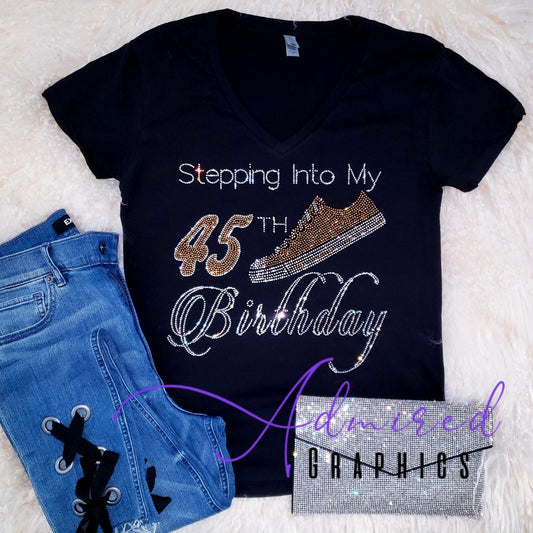 Birthday Step Crystallized Tee