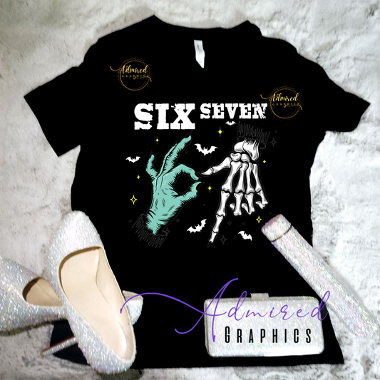 6-7 Skeleton Hands Graphic Tee