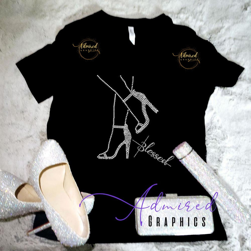 Blessed Heels Crystallized Tee