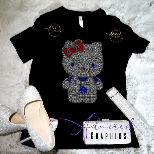 LA Dodgers Hello Kitty Crystallized Tee