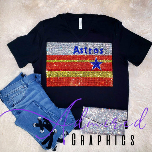 Astros Flag Crystallized Tee