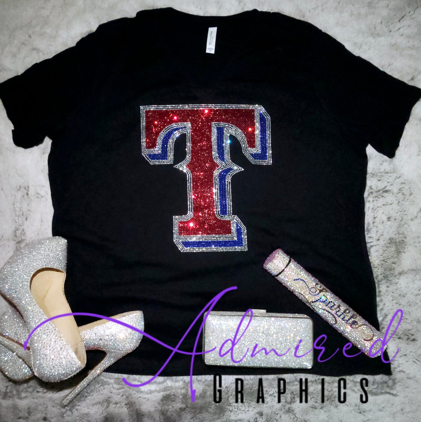 Texas Rangers Crystallized Tee