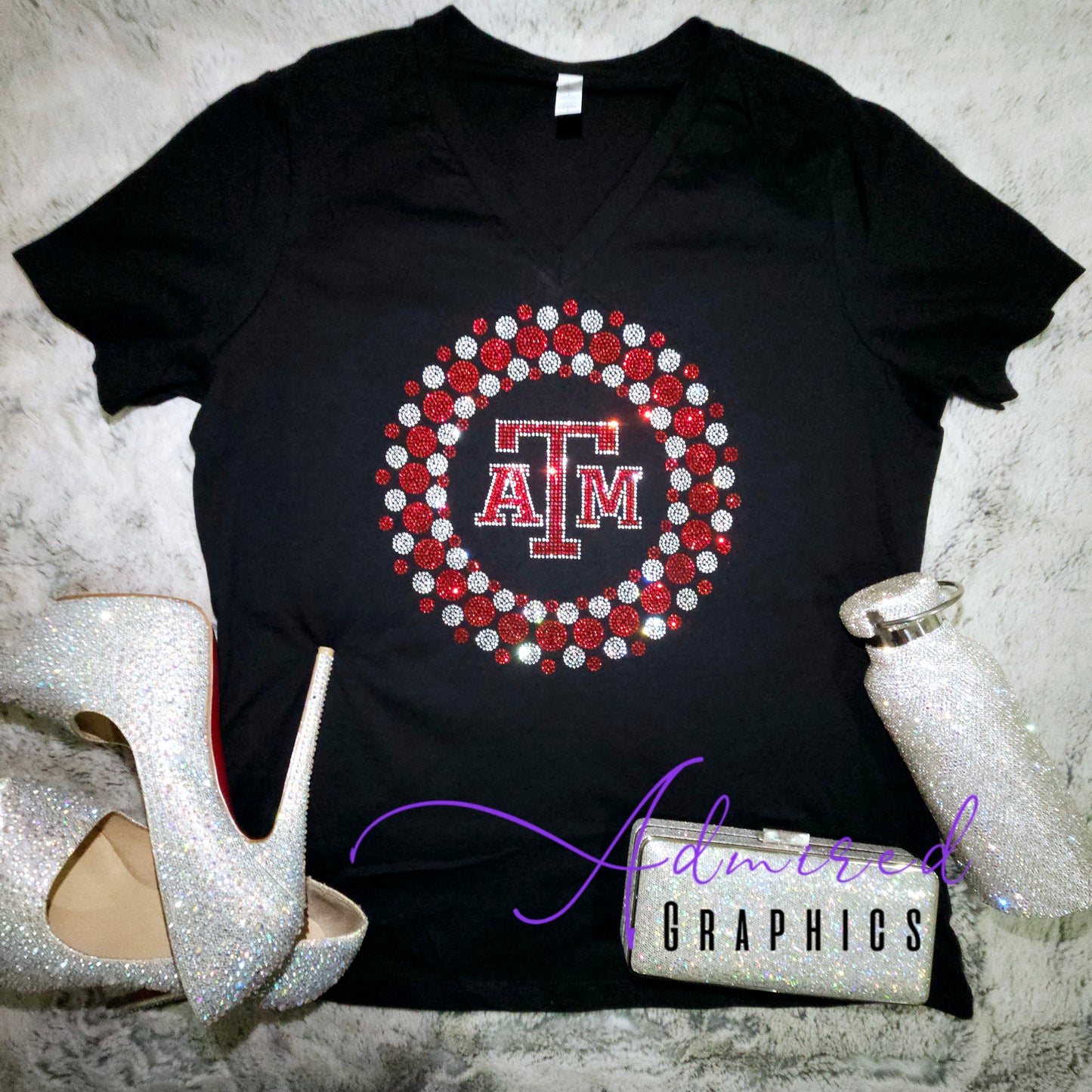 Texas A&M Crystallized Tee