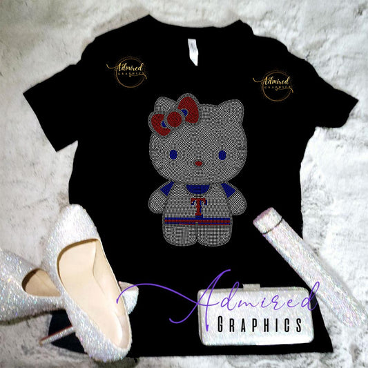Texas Rangers Hello Kitty Crystallized Tee