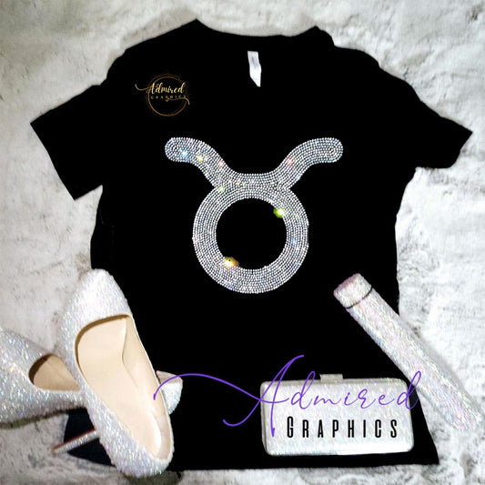 Taurus *Zodiac* Sparkle Tee