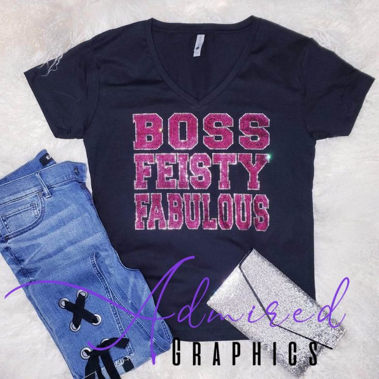 Boss, Feisty, and Fabulous Crystallized Tee