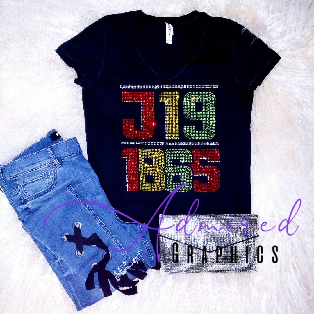 Juneteenth 1865 Crystallized Tee