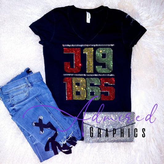 Juneteenth 1865 Crystallized Tee