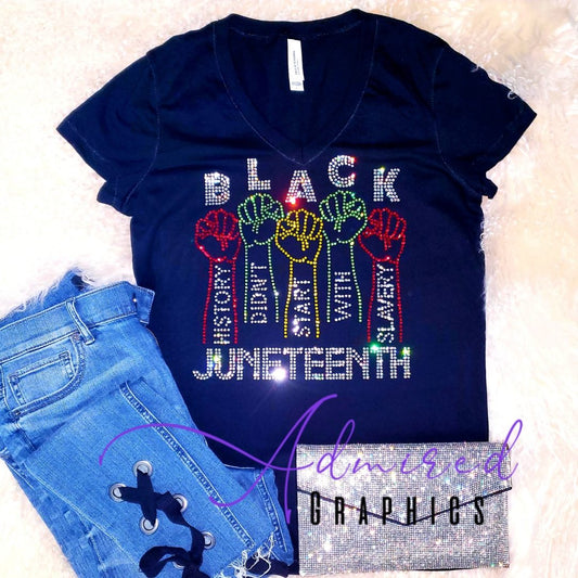 Juneteenth Crystallized Tee