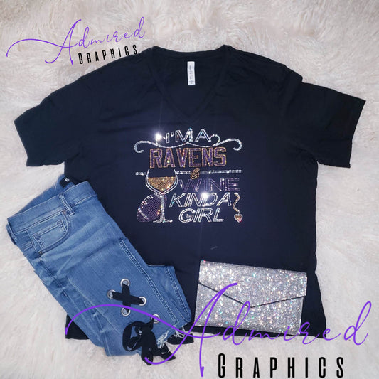 Ravens and Wine Crystallized Tee