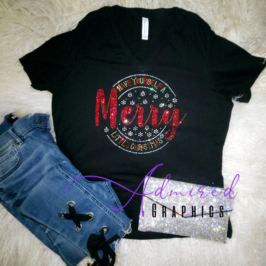 Merry Christmas Crystallized Tee