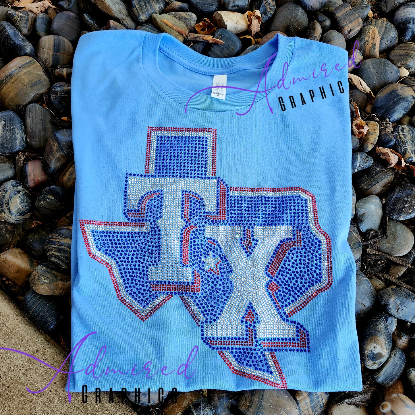 TX Rangers Crystallized Tee