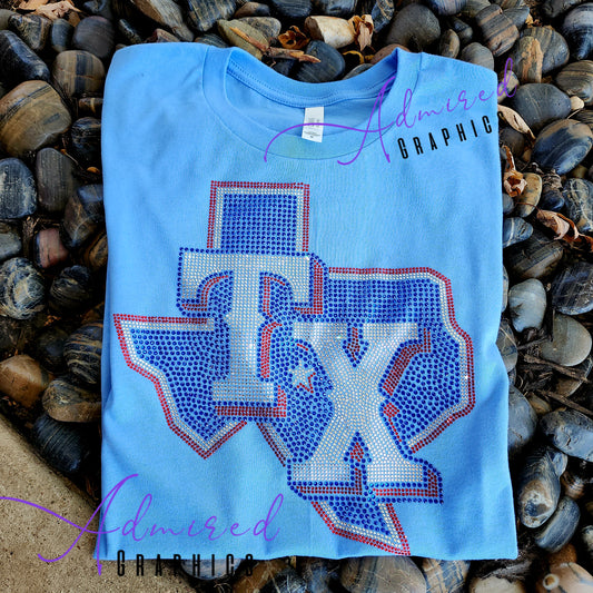 TX Rangers Crystallized Tee