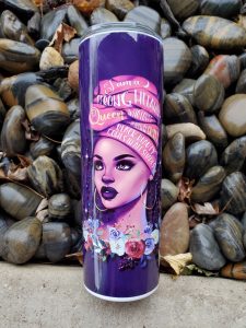 Classy Lady with Head Wrap 20oz Sublimated Tumbler