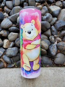 Pink Pooh Bear Tumbler