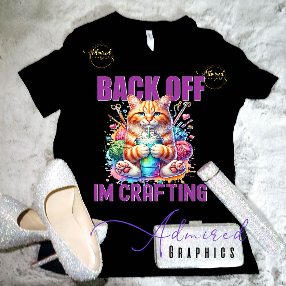 Crafting Cat Graphic Tee