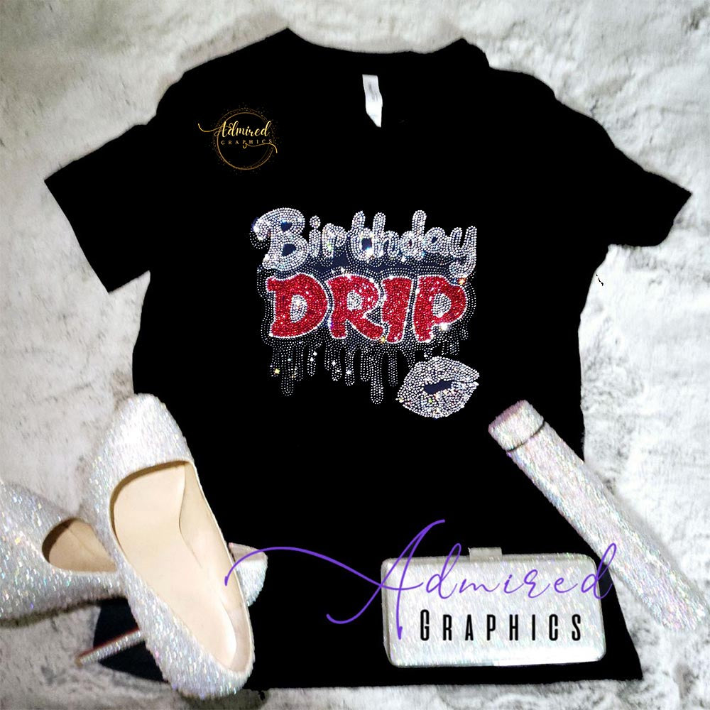 Birthday Drip Crystallized Tee