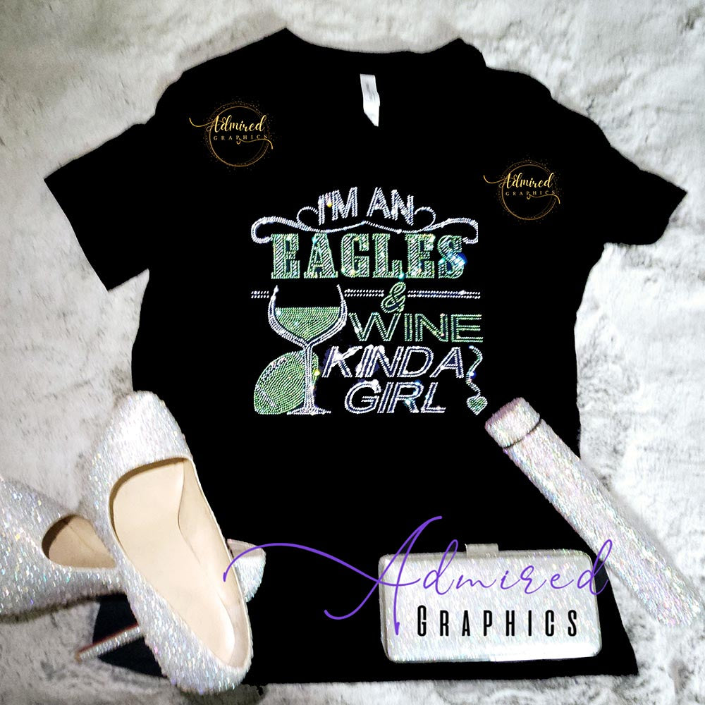 Eagles and Wine Crystallized Tee