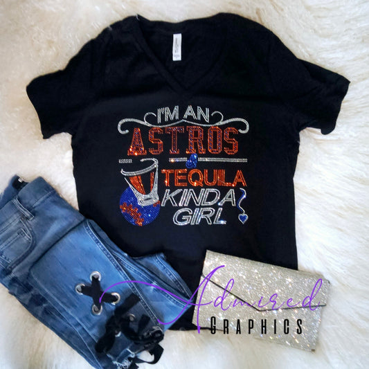 Astros and Tequila Crystallized Tee