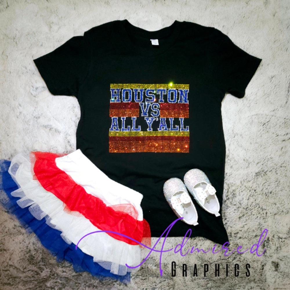 Kisa Houston vs All Y'All Sparkle Tee – Admired Graphics