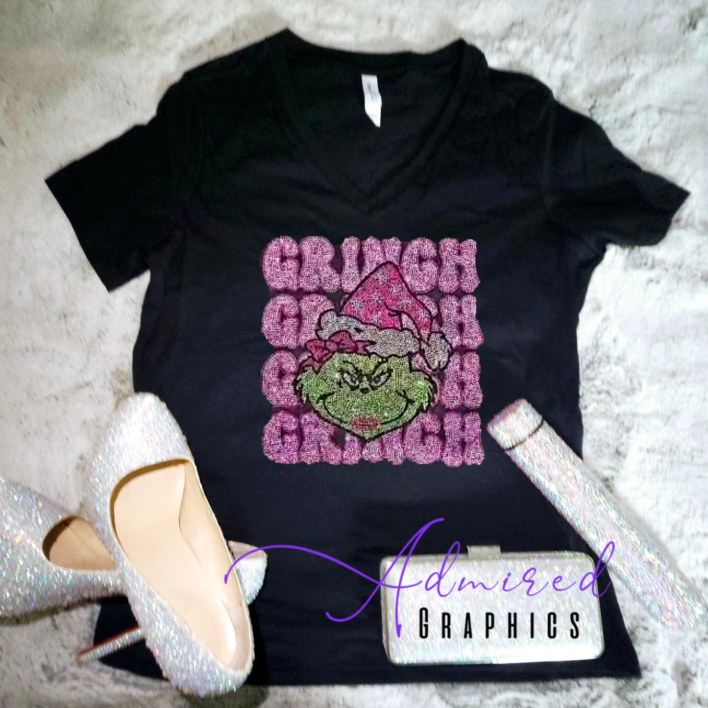 Lady Grinch Crystallized Tee