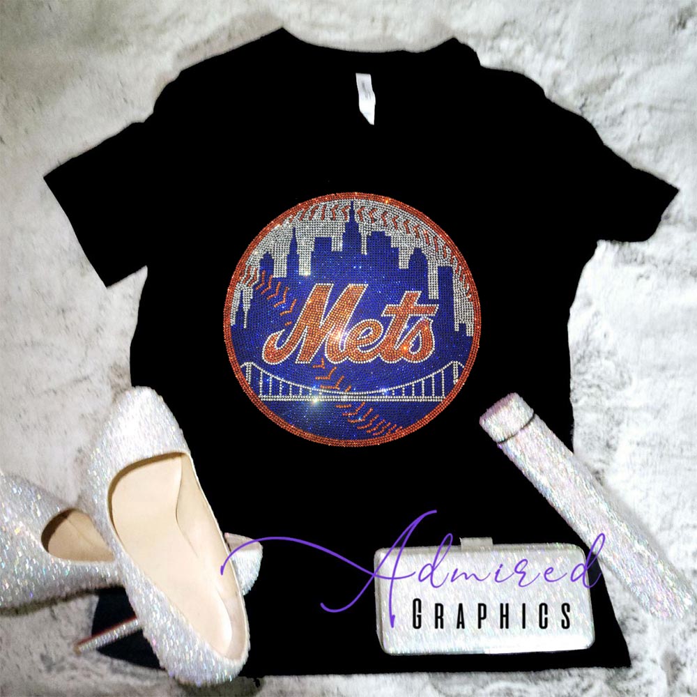 NY Baseball Sparkle Tee – Admired Graphics
