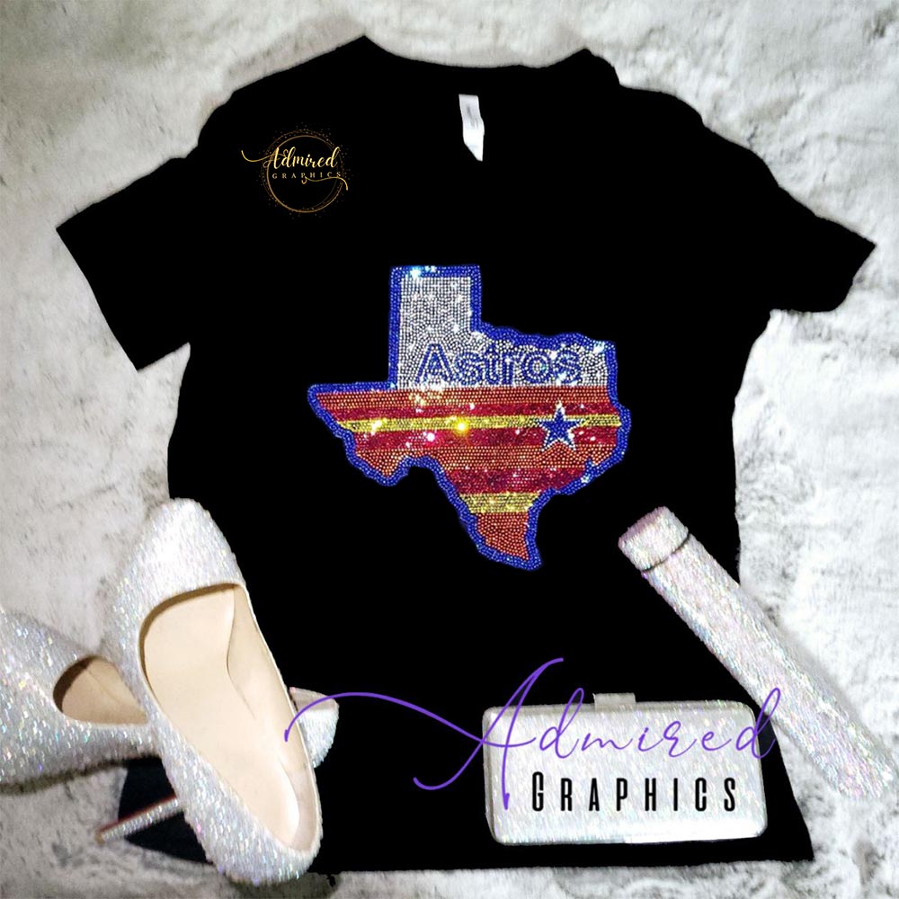 Texas Astros Flag Baseball Tee