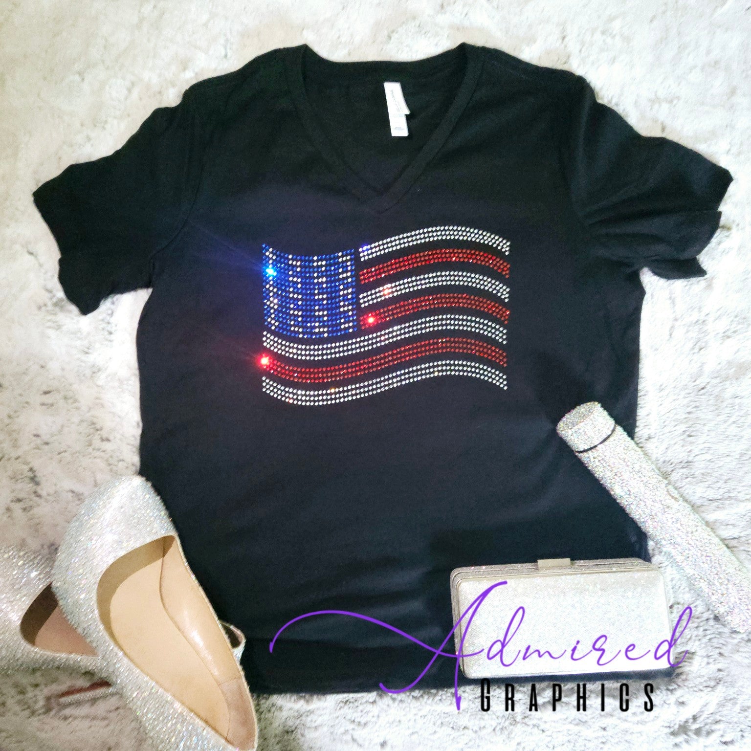 USA Tee Flag Tee – Admired Graphics