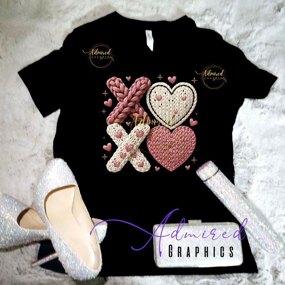 Faux Crochet XOXO Graphic Tee