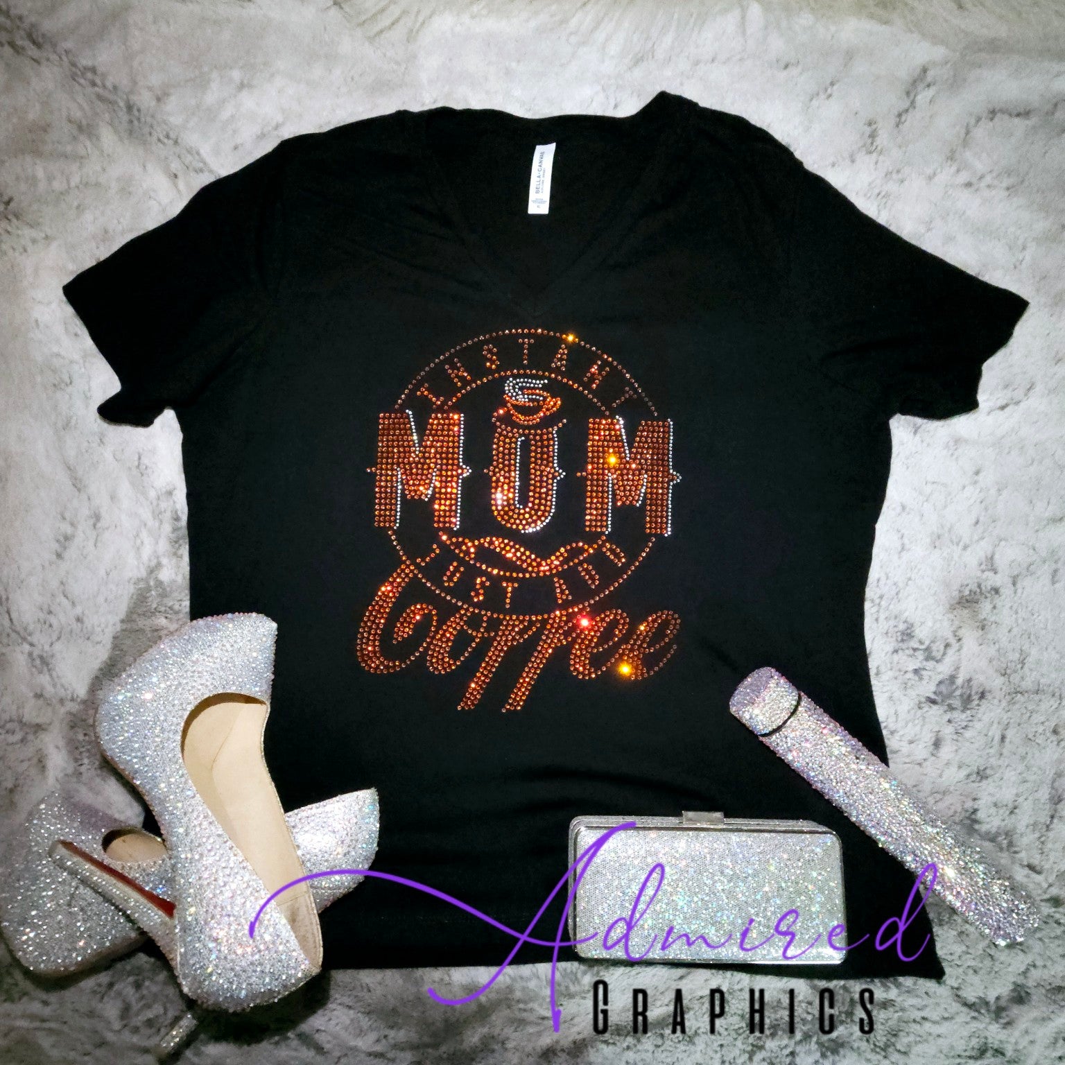 Instant Mom Sparkle Tee – Admired Graphics