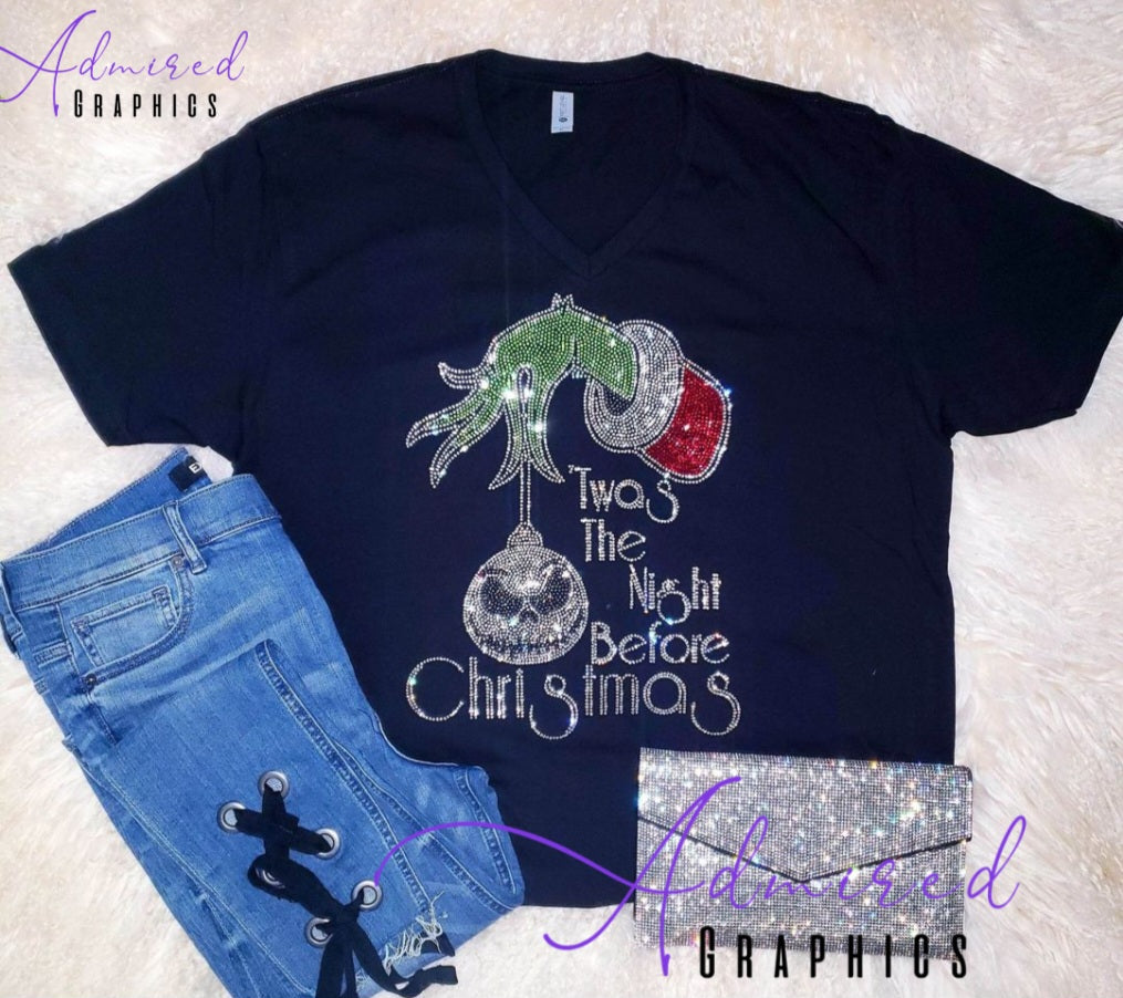 T'was The Night Before Christmas Crystallized Tee