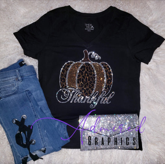 Thankful Pumpkin Crystallized Tee