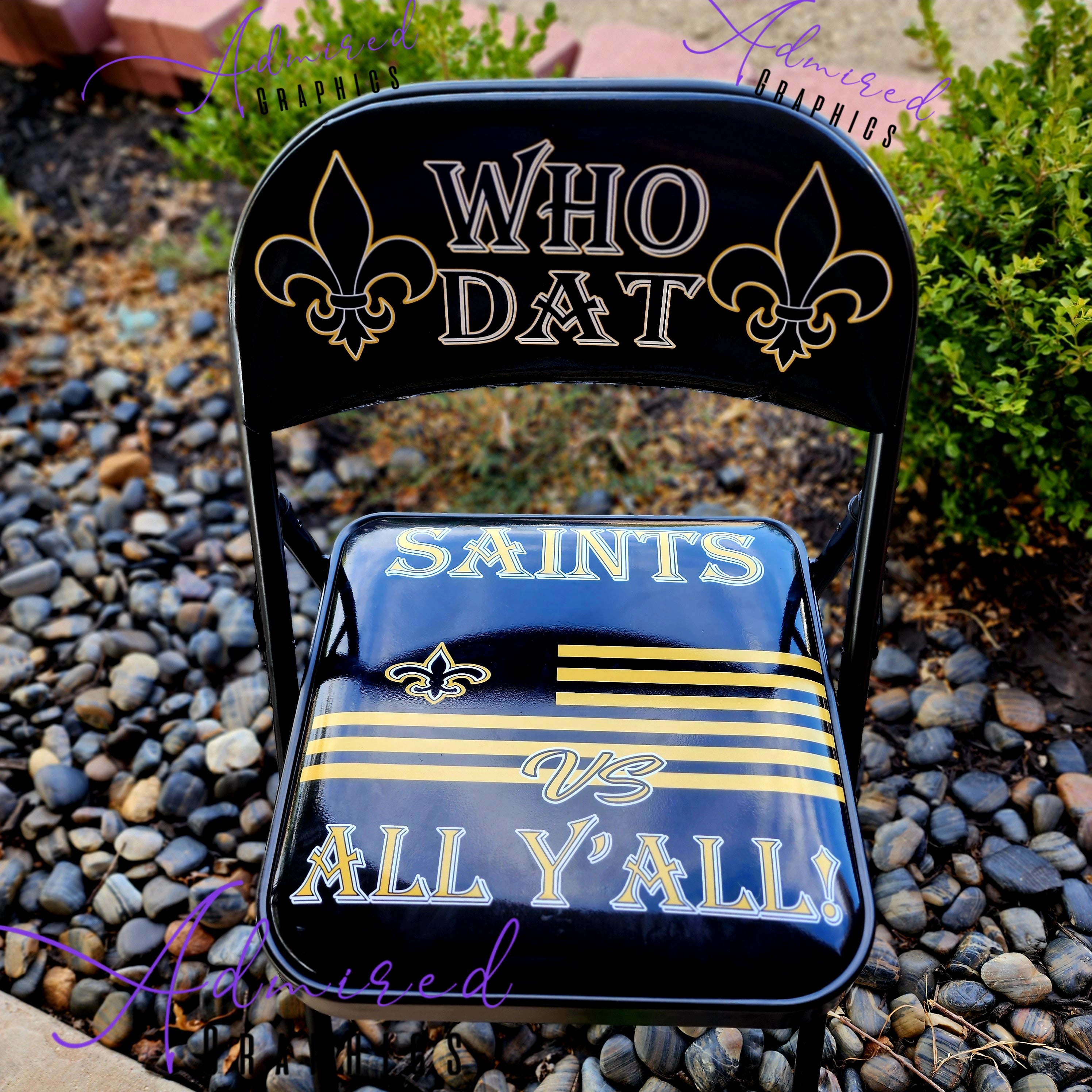 Saints Folding Chair – Admired Graphics