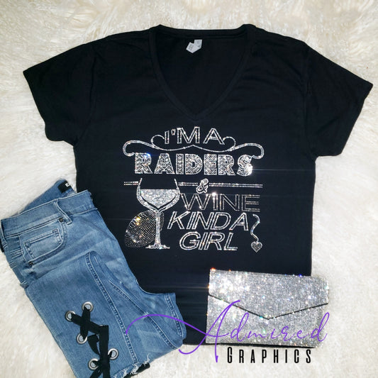 Raiders and Wine Crystallized Tee