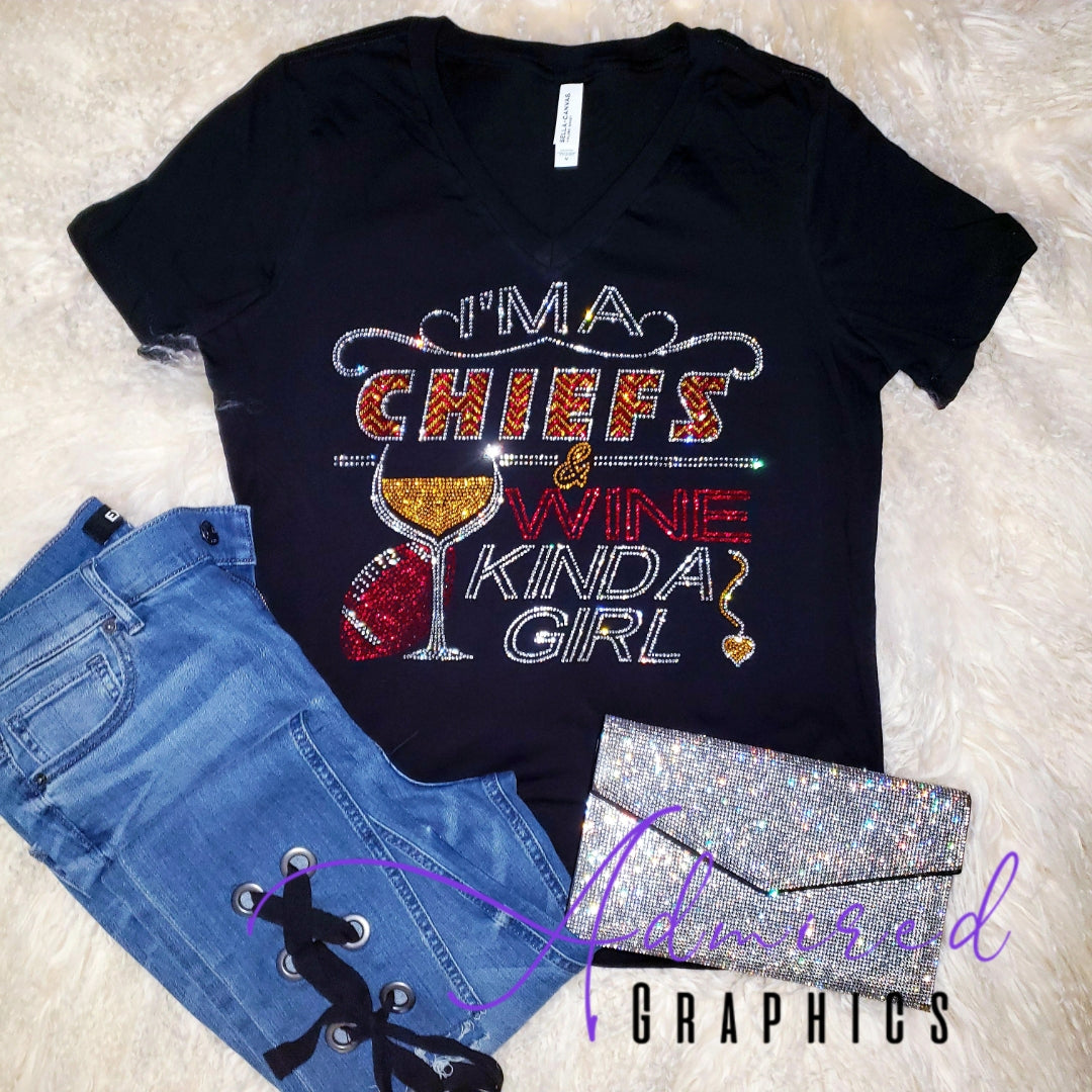 Chiefs and Wine Crystallized Tee